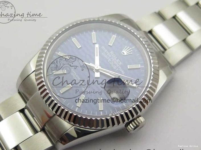 0125 Stylish DateJust 36 SS 126200 BP Maker 1:1 Best Edition Fluted Bezel Blue Dial on Oyster Bracelet 2538